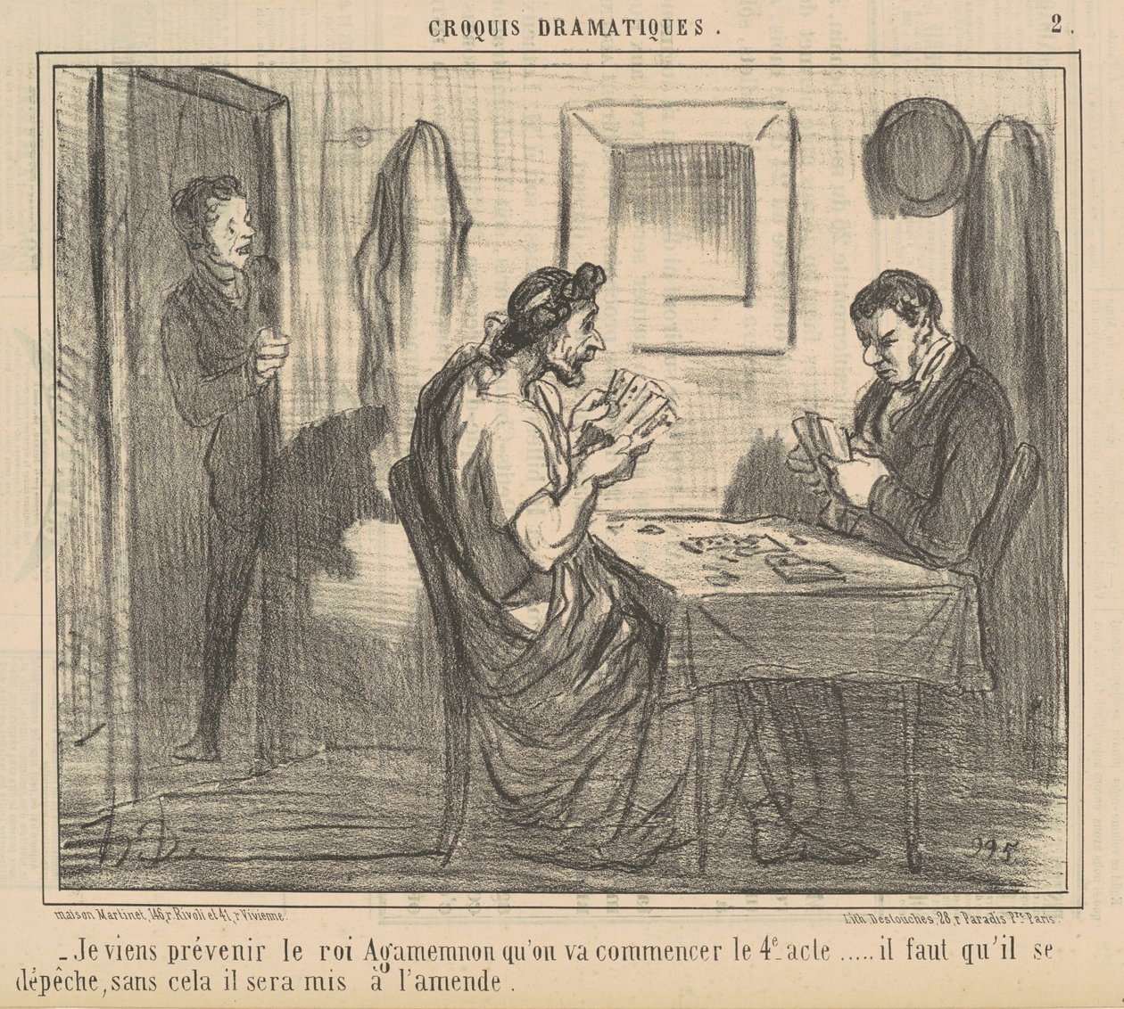 Jag kommer för att varna kung Agamemnon... av Honoré Daumier