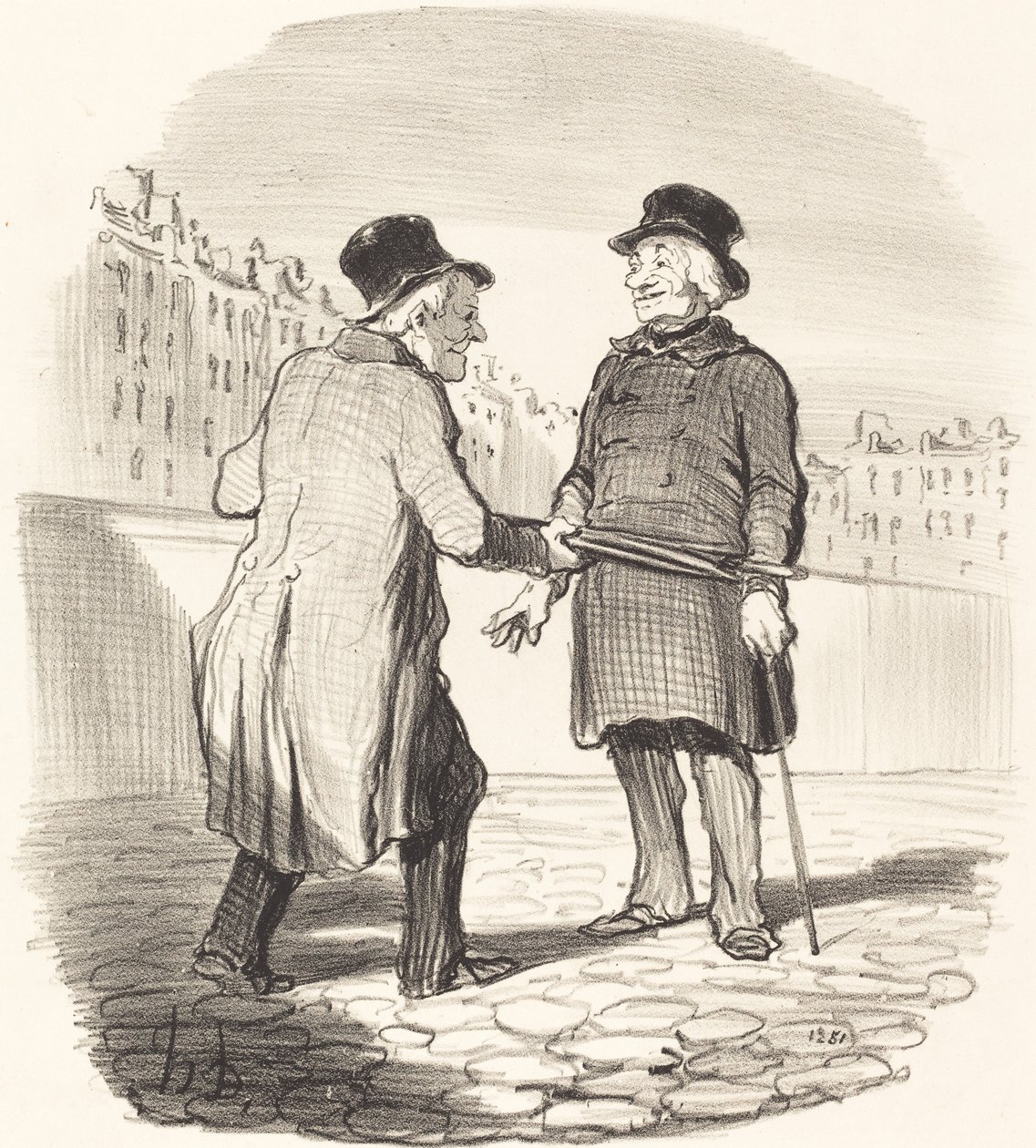 Jag arresterar dig, dåligt ämne... av Honoré Daumier