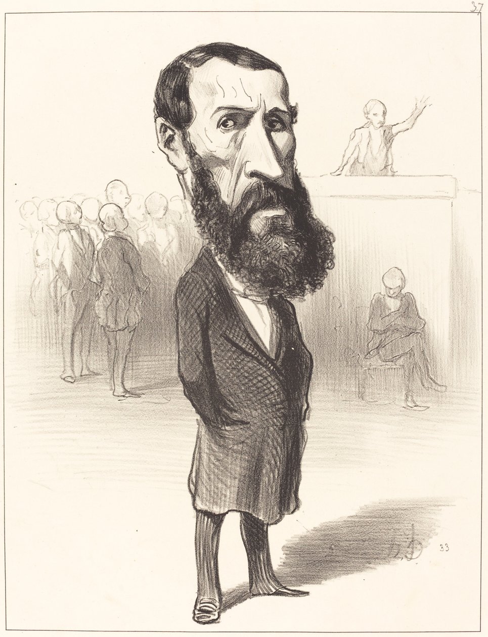 Jean Louis Greppo av Honoré Daumier
