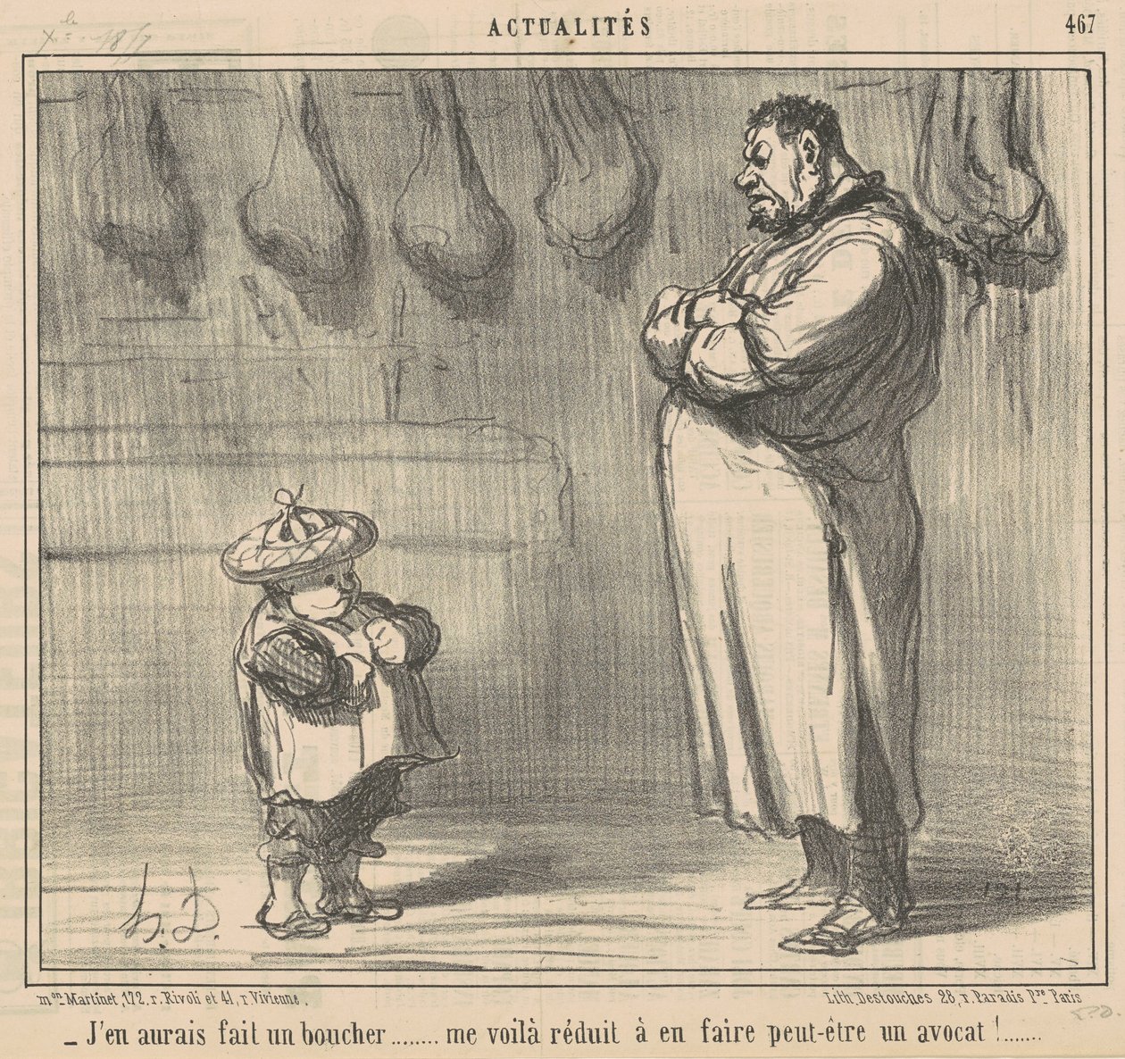 Jag skulle ha gjort en slaktare... av Honoré Daumier