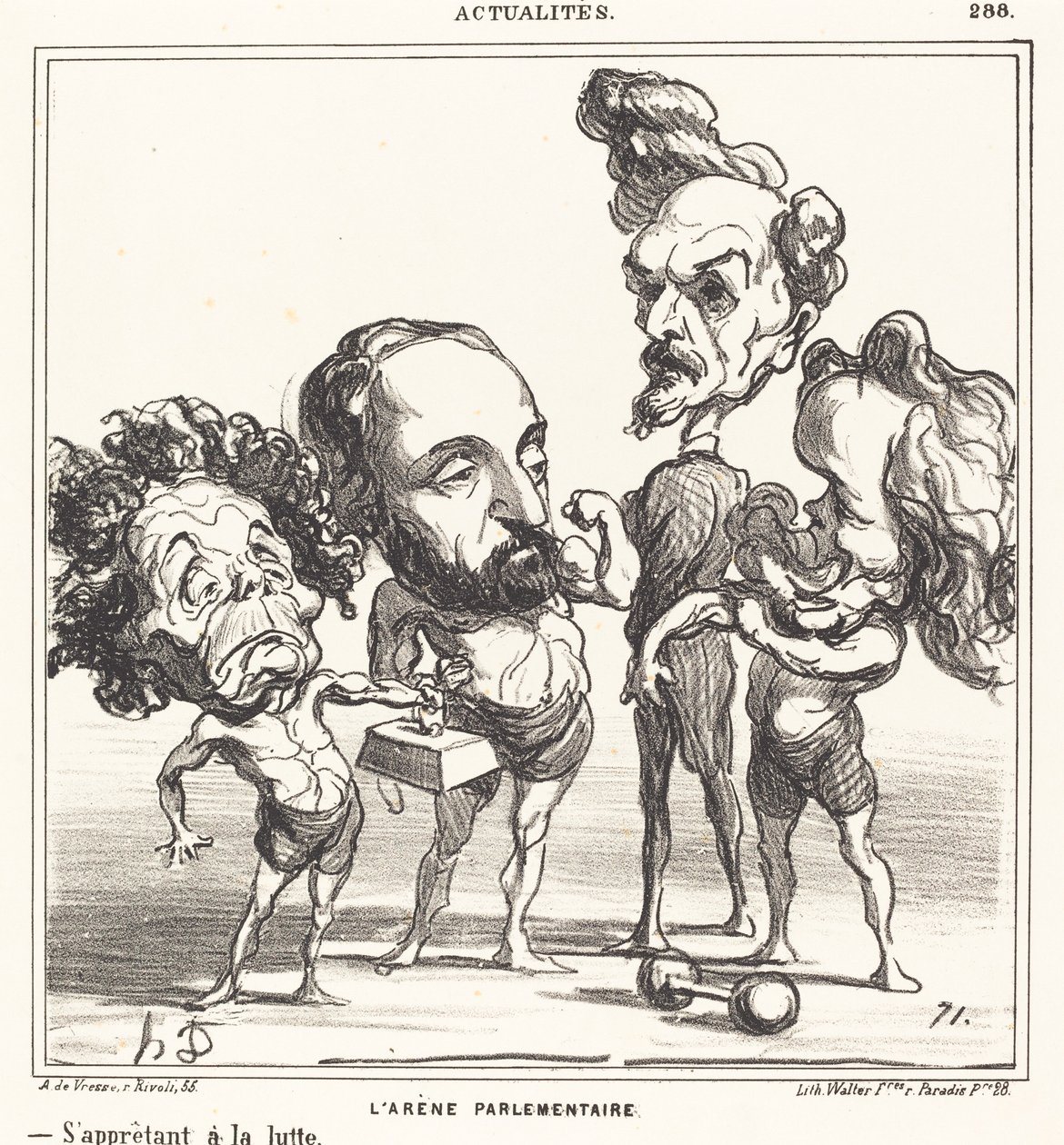 Den parlamentariska arenan av Honoré Daumier