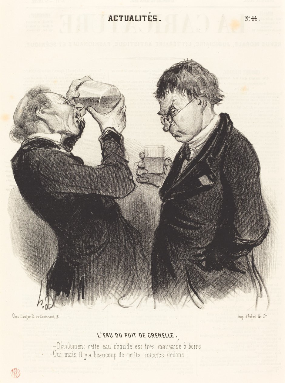 Vatten från Grenellebrunnen av Honoré Daumier