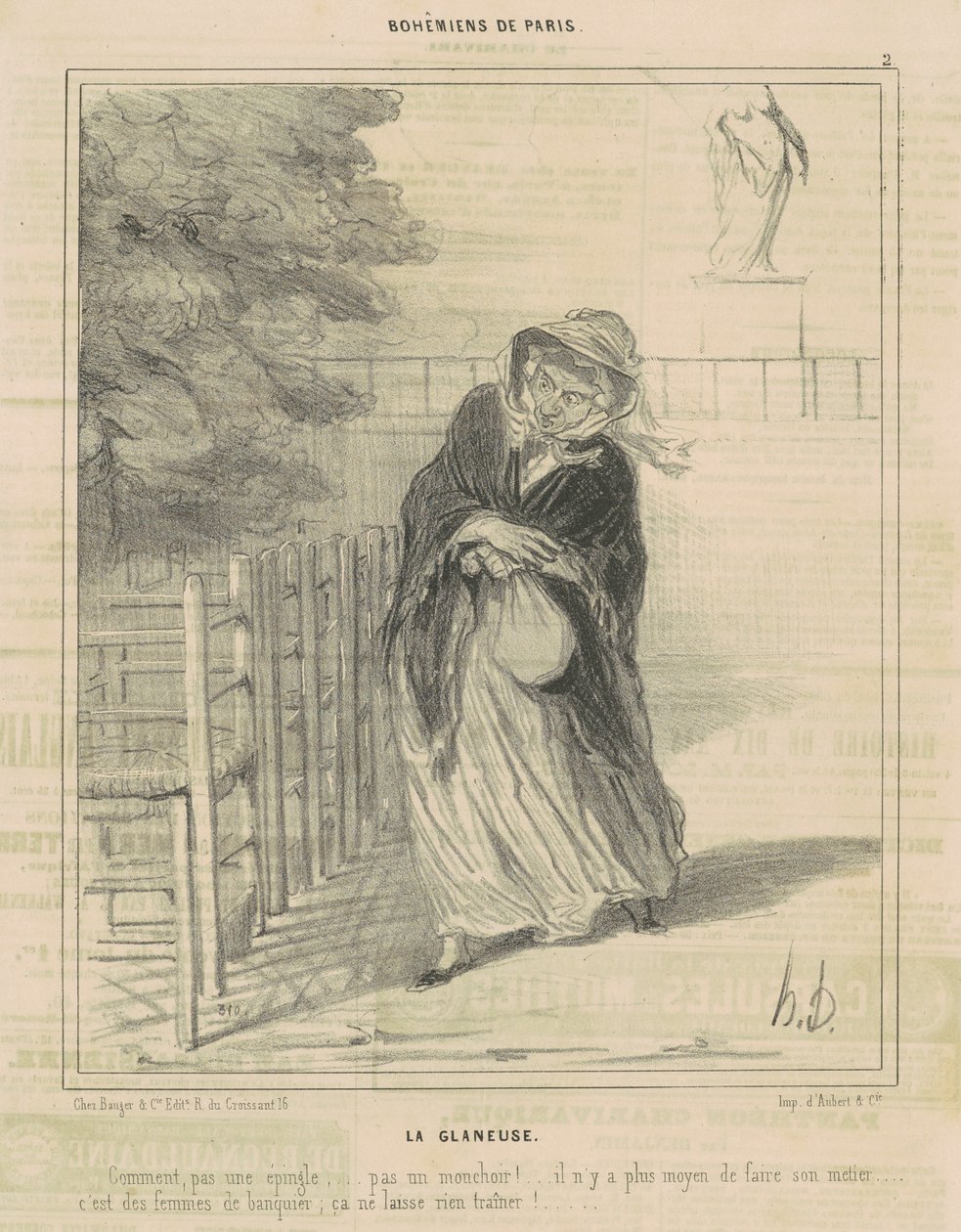 The Gleaner av Honoré Daumier