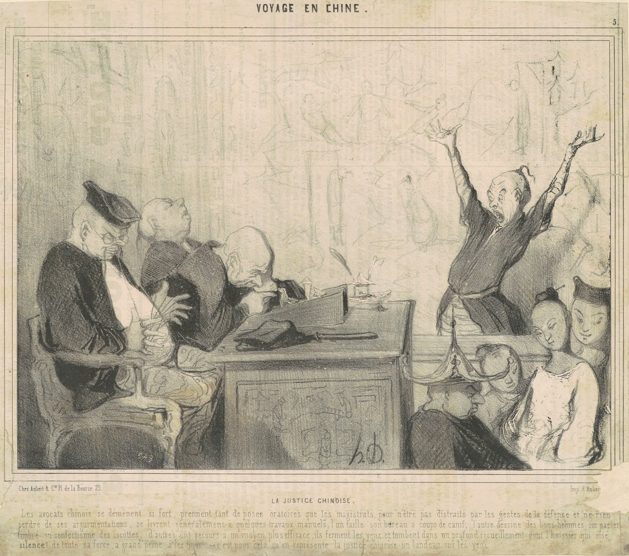 kinesisk rättvisa av Honoré Daumier