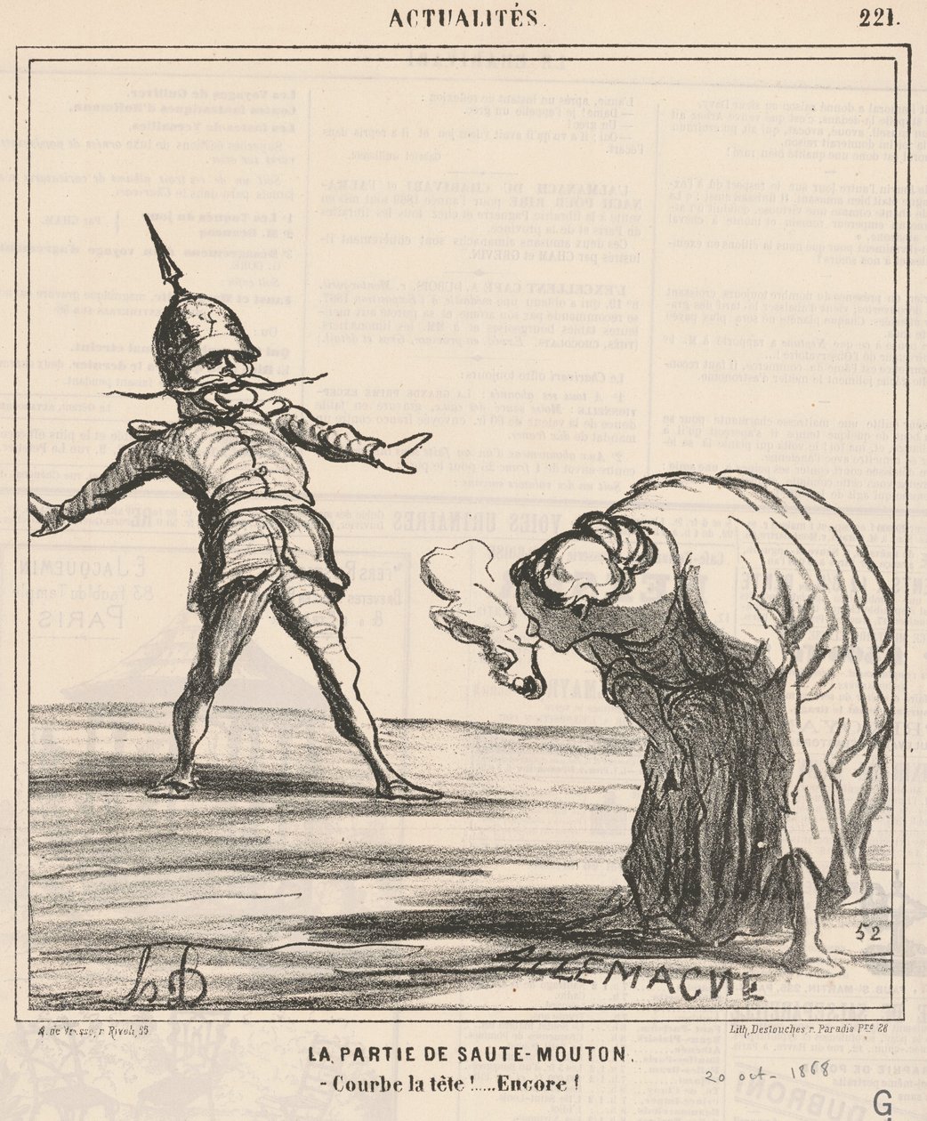Leapfrog-delen av Honoré Daumier