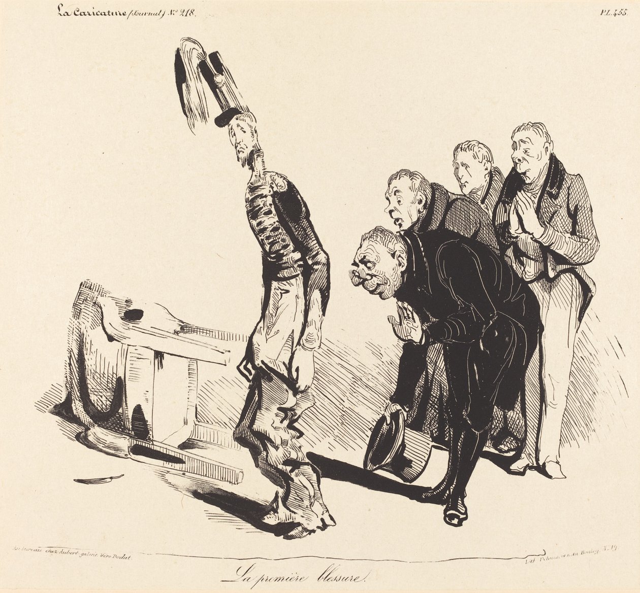 Första skadan av Honoré Daumier