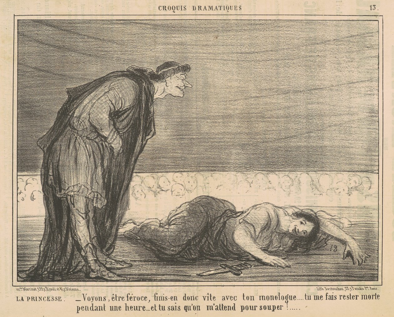 prinsessa av Honoré Daumier