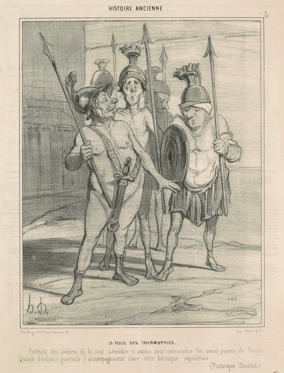 Dagen innan Thermopylae av Honoré Daumier