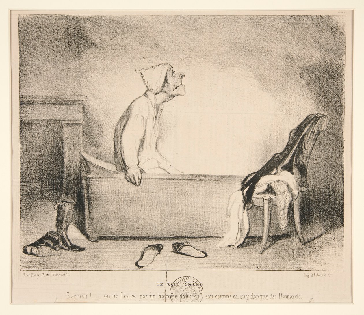 Varmbadet. Herregud! av Honoré Daumier