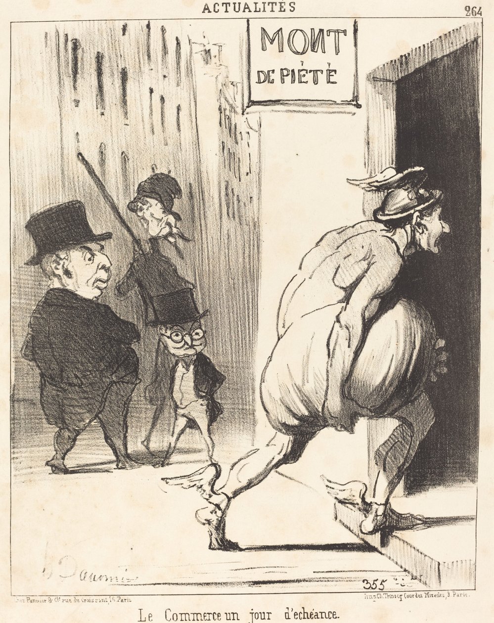Expiry Day Trade av Honoré Daumier