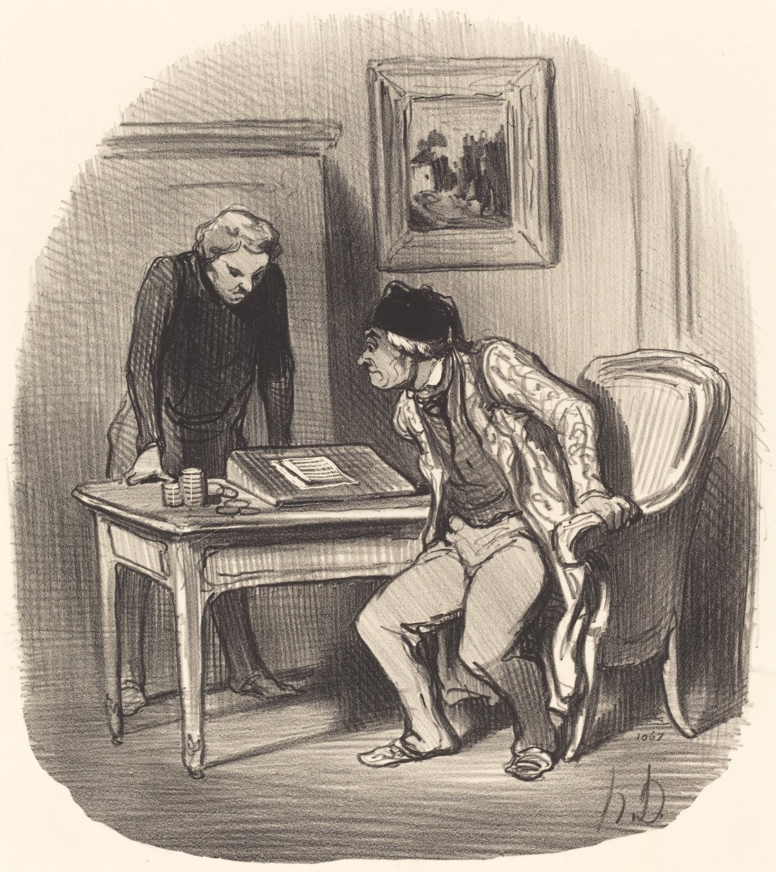 Är kontot korrekt?... av Honoré Daumier