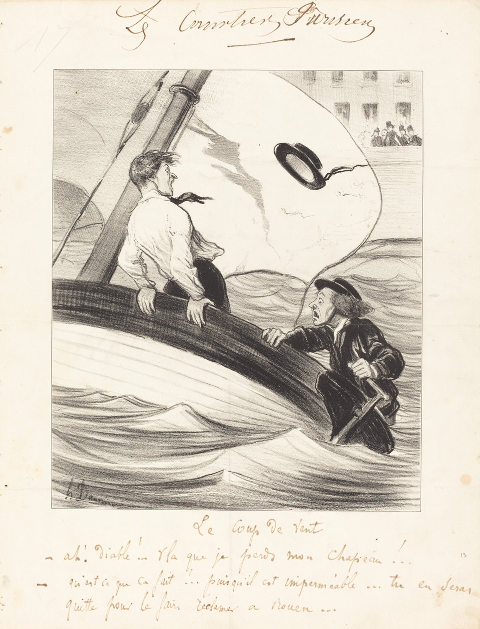 Vindpusten av Honoré Daumier