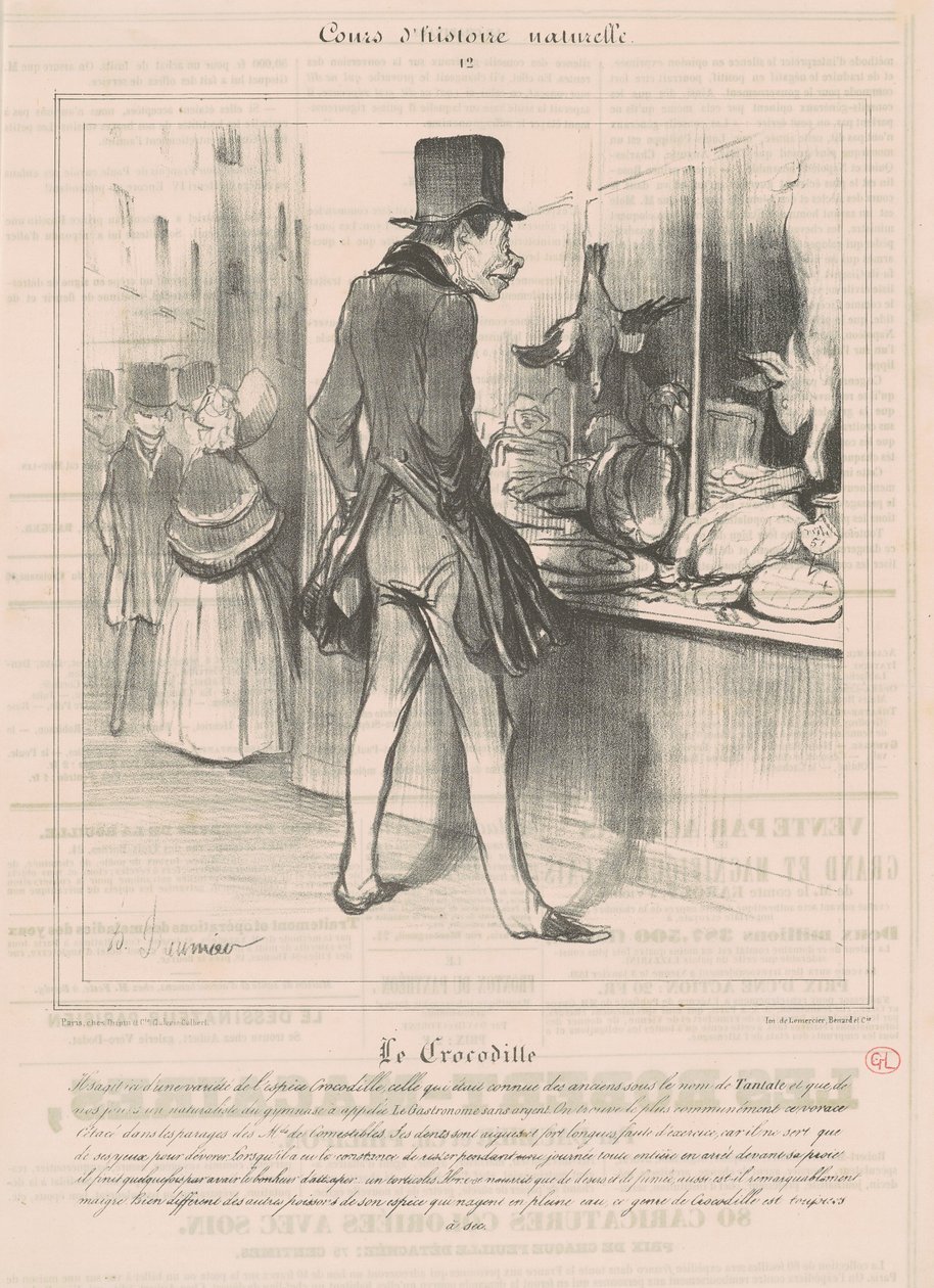 Krokodilen av Honoré Daumier