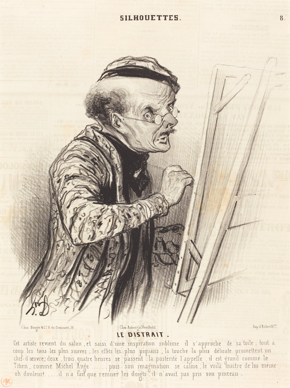 Den distraherade av Honoré Daumier