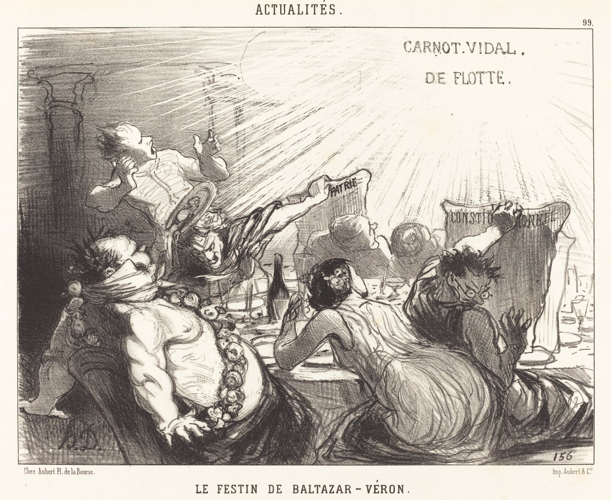 Baltazar-Vérons högtid av Honoré Daumier