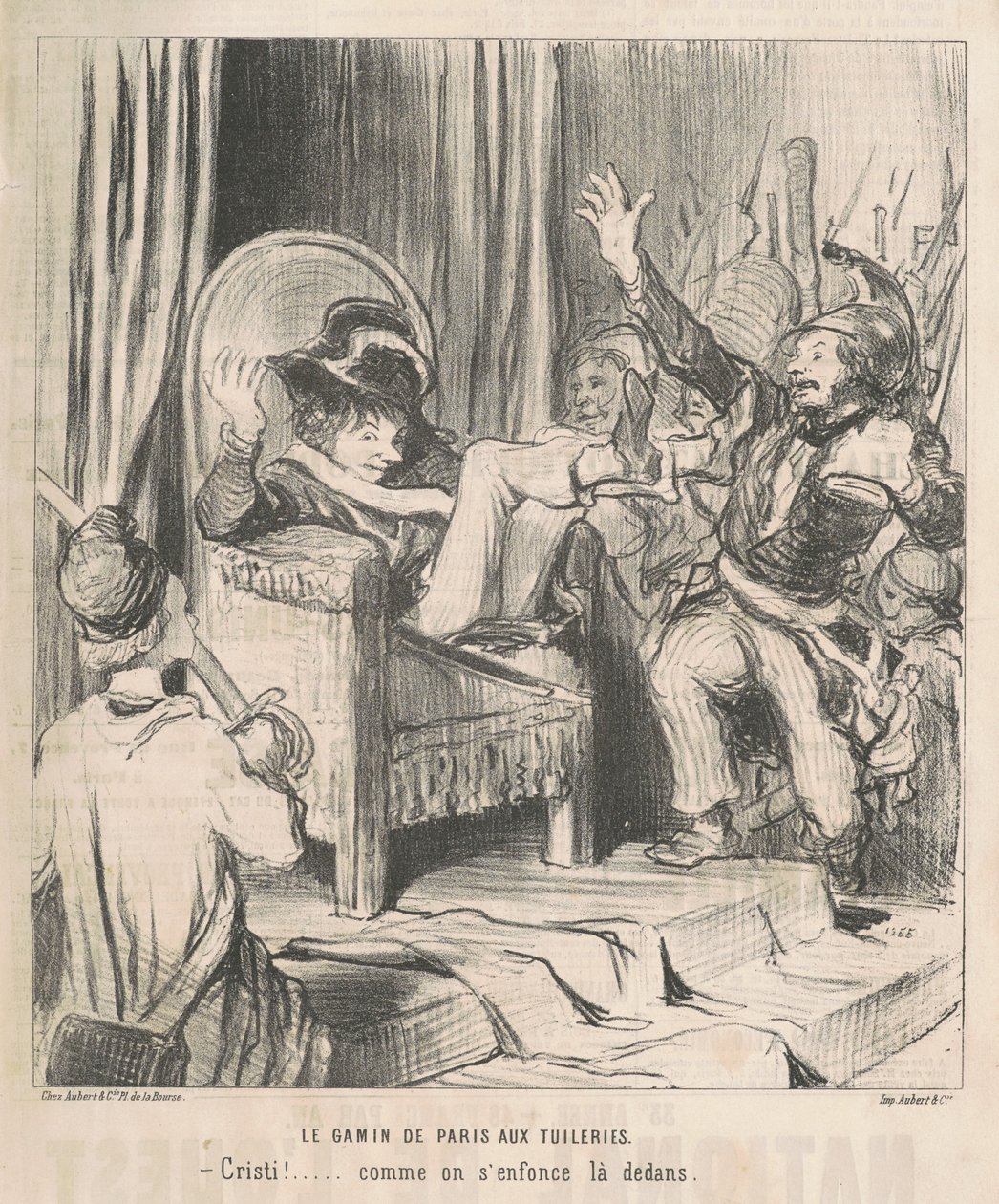 The Kid of Paris på Tuilerierna av Honoré Daumier
