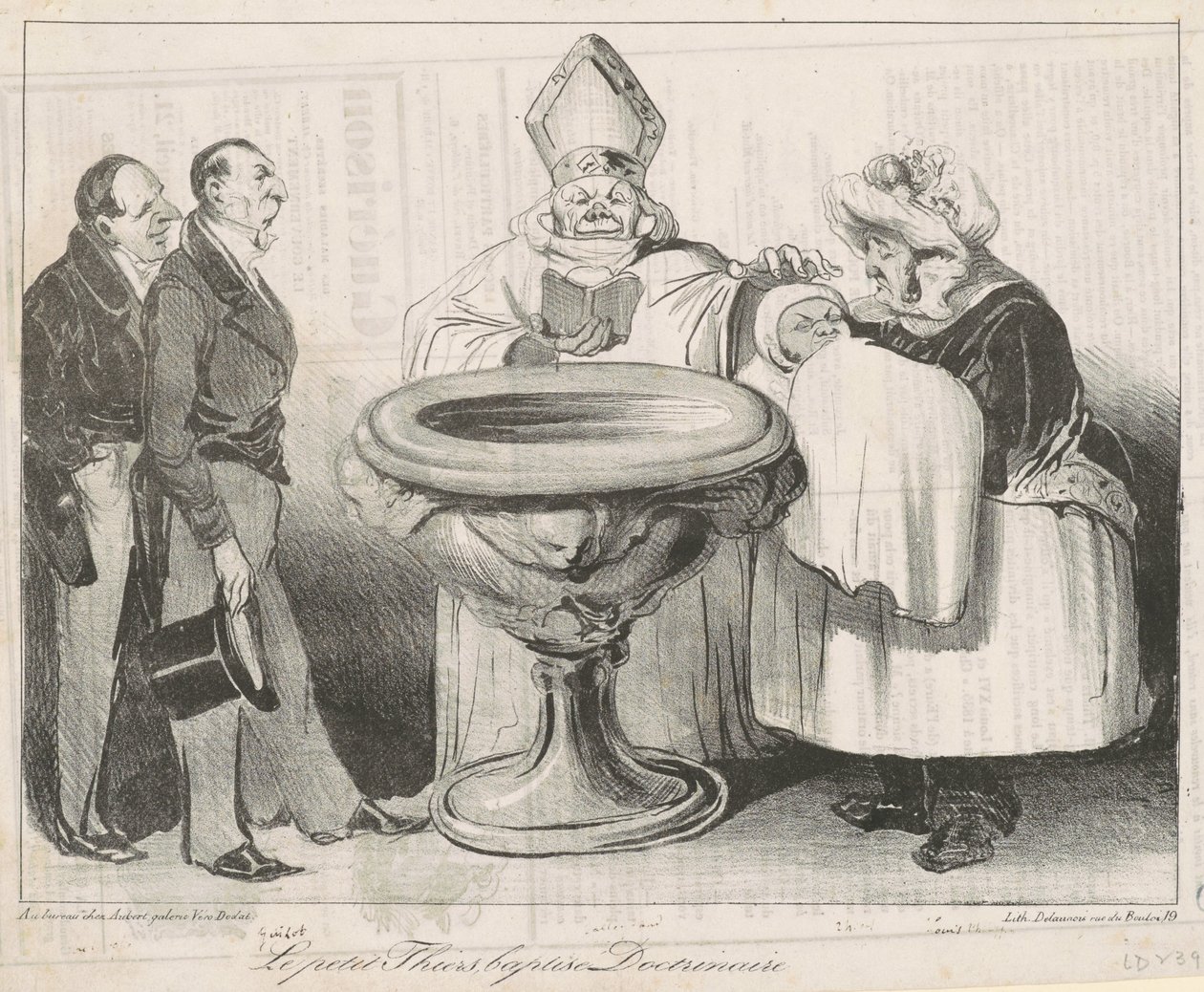 Le Petit Thiers, döpt doktrinär av Honoré Daumier