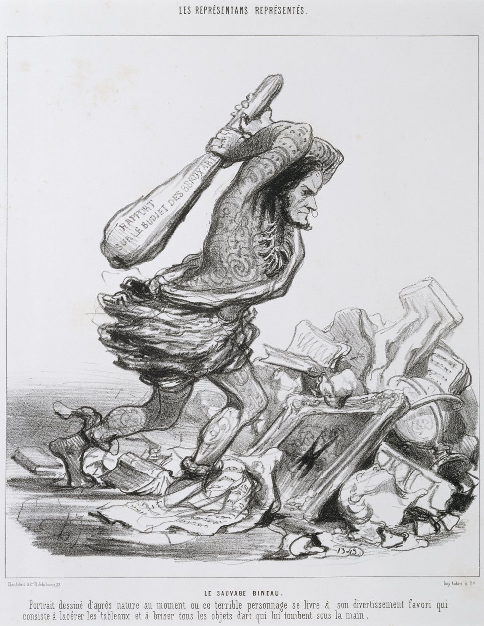 Den vilda Bineau av Honoré Daumier