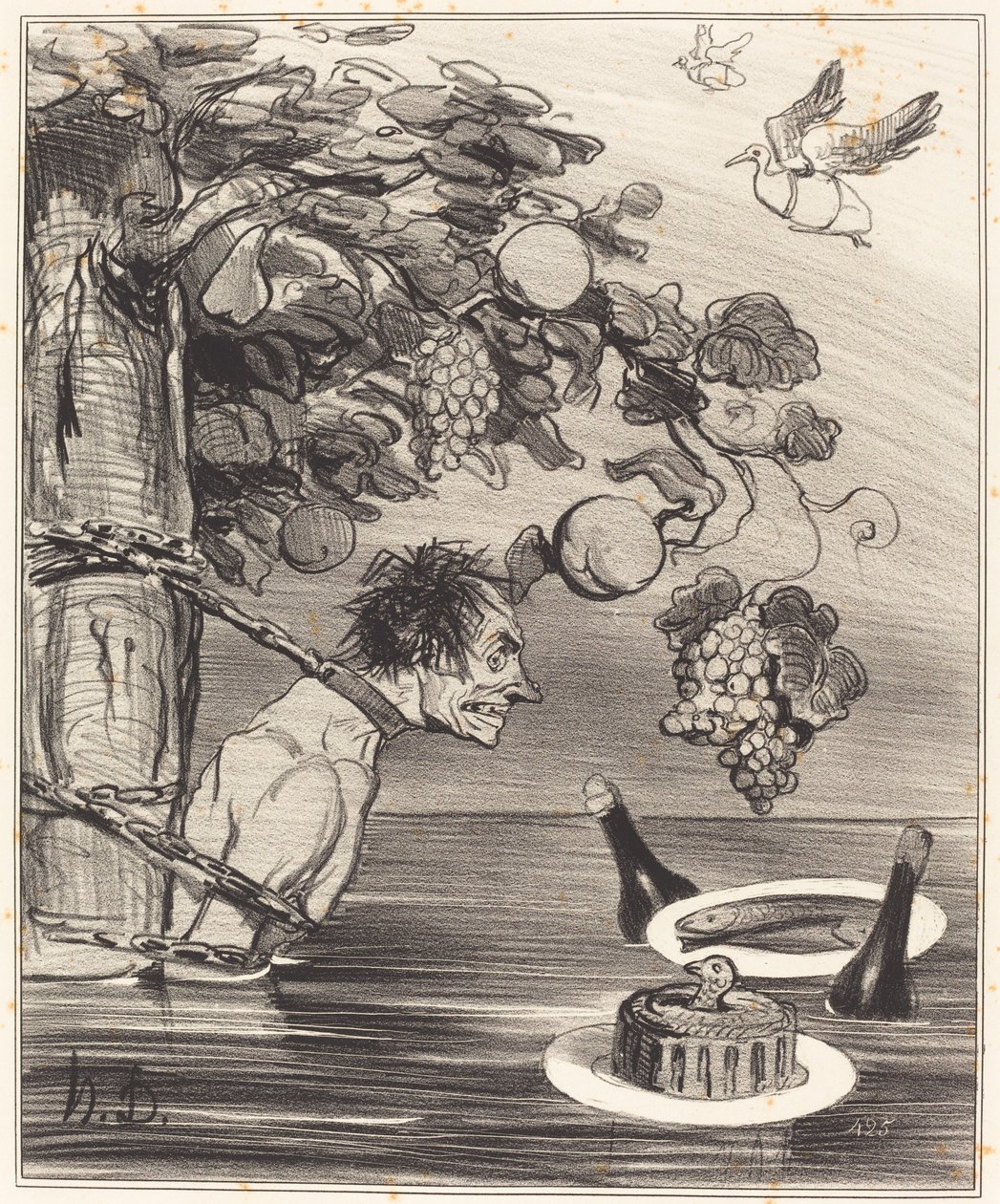 Tantalus plåga av Honoré Daumier