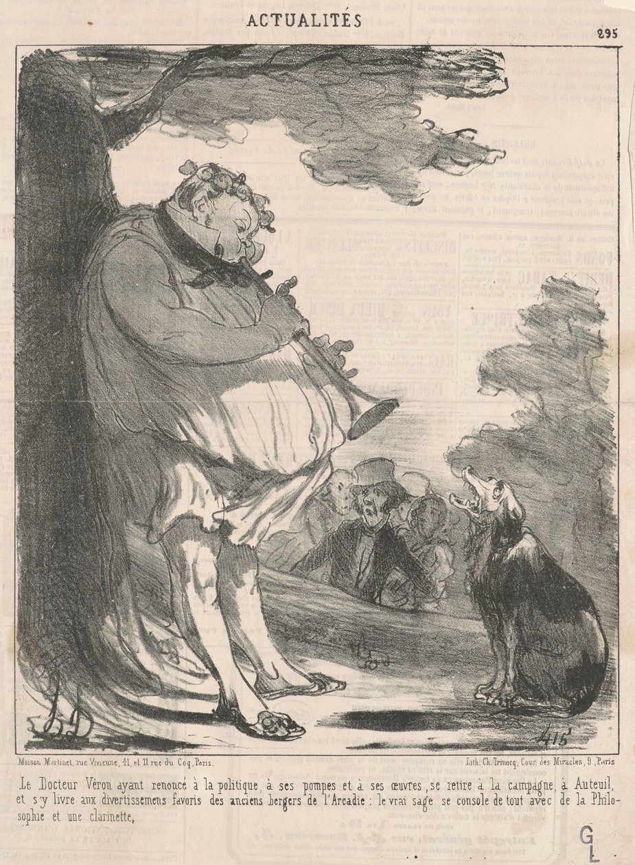 Doktor Véron ... på Auteuil ... av Honoré Daumier