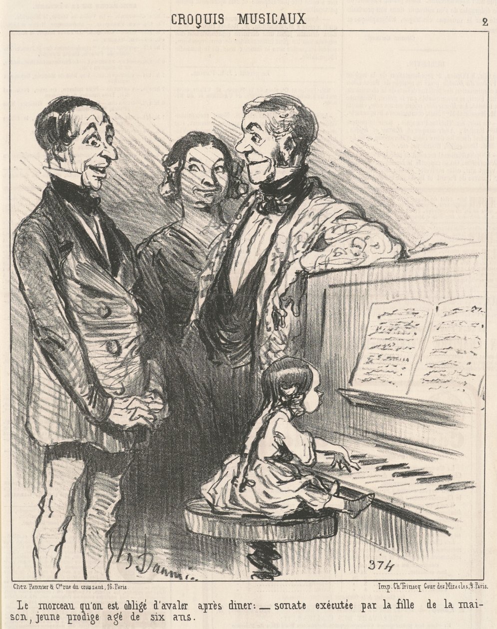 Biten som vi måste svälja... av Honoré Daumier