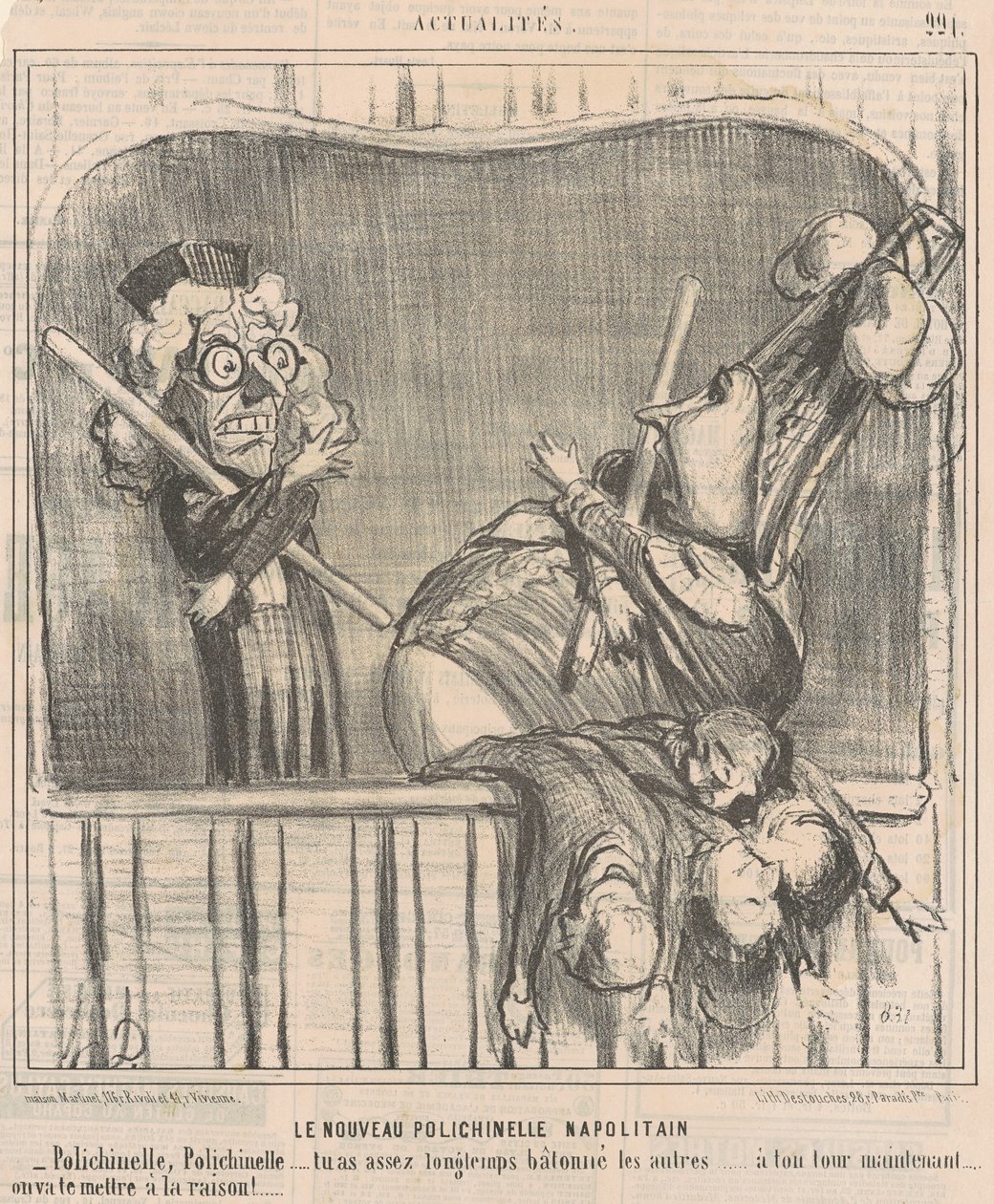 Den nya napolitanska dockan av Honoré Daumier