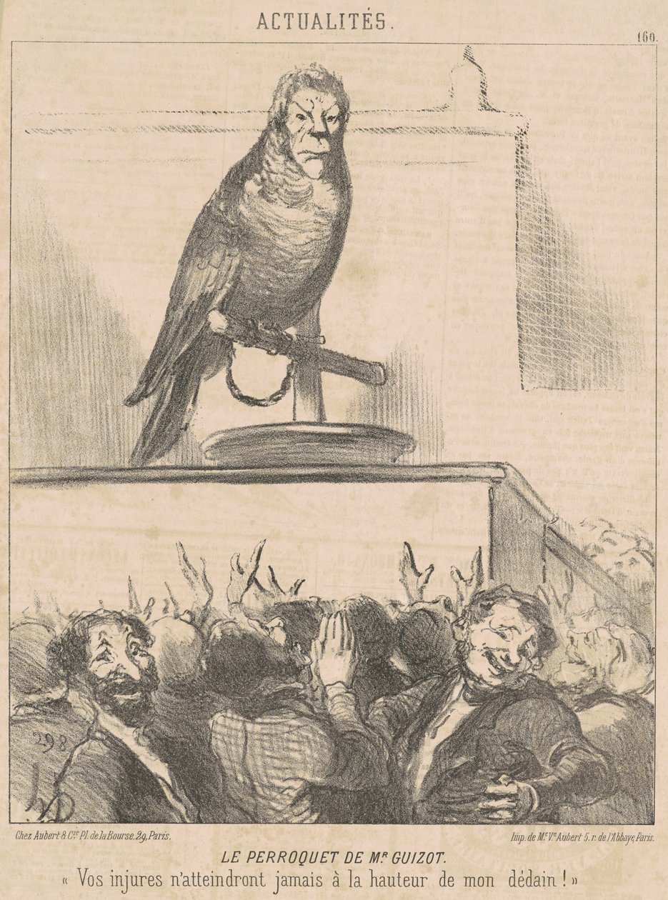 M. Guizots papegoja av Honoré Daumier