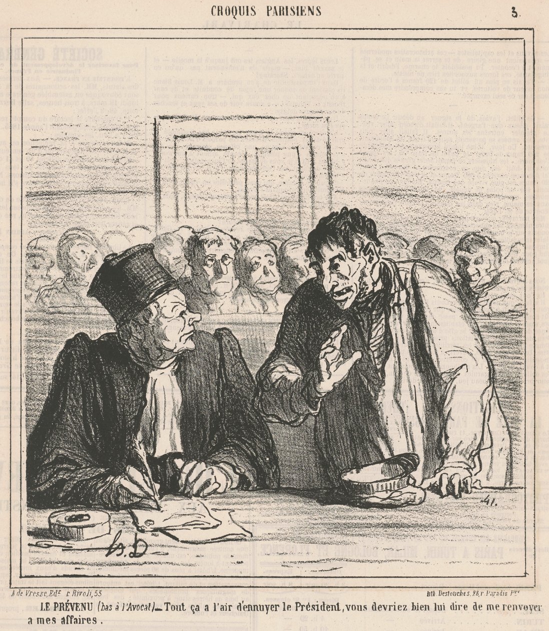 Den anklagade av Honoré Daumier