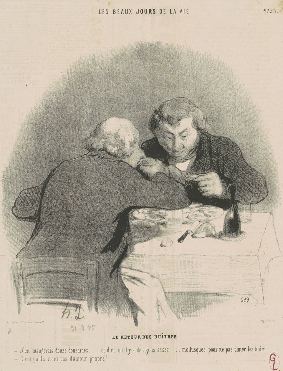Ostrons återkomst av Honoré Daumier