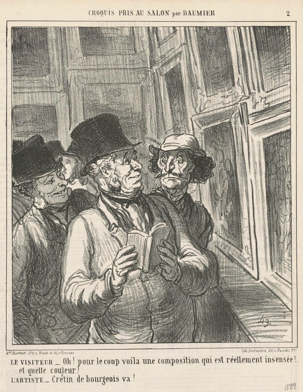 Besökaren ... av Honoré Daumier