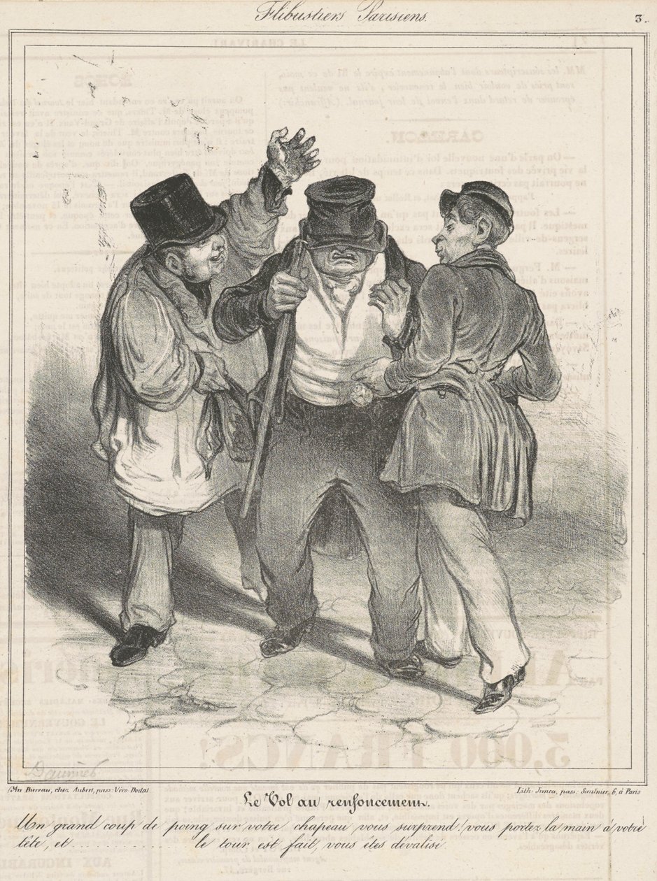Stölden i fördjupningen av Honoré Daumier