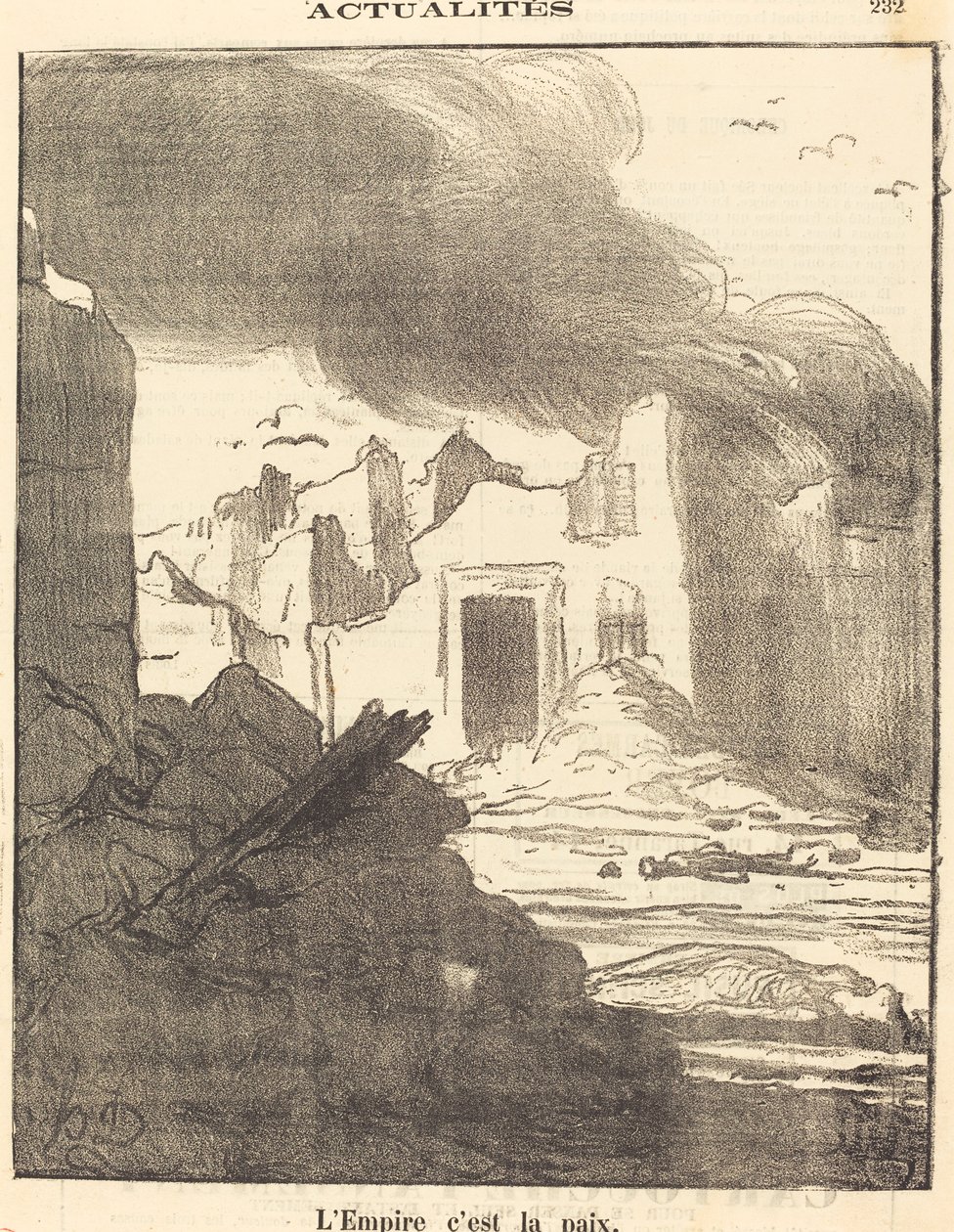 Imperiet är fred av Honoré Daumier