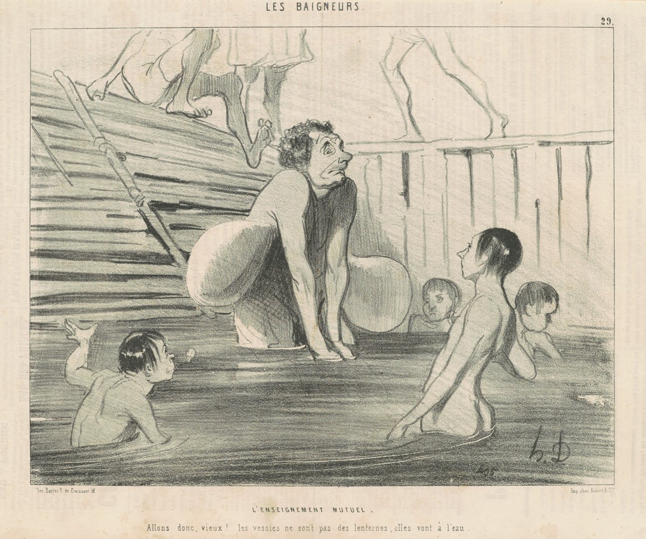 Ömsesidig undervisning av Honoré Daumier