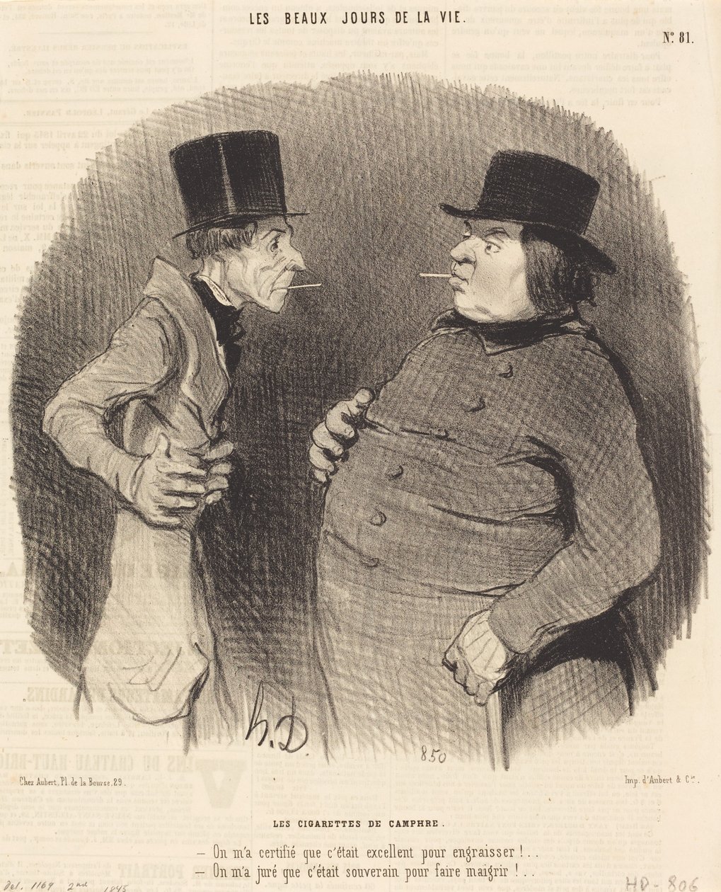 Kamfercigaretter av Honoré Daumier