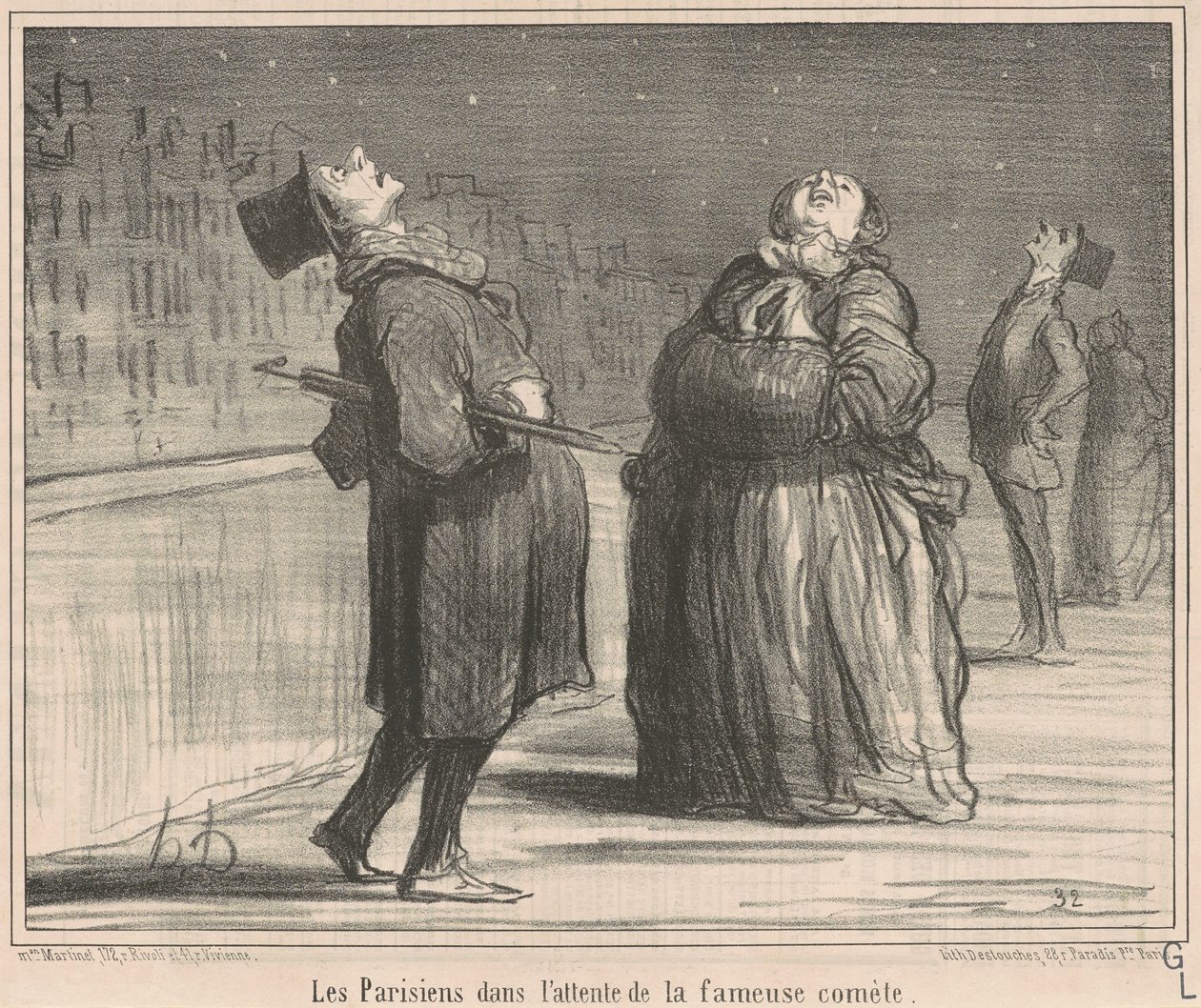 Parisare som väntar på... av Honoré Daumier