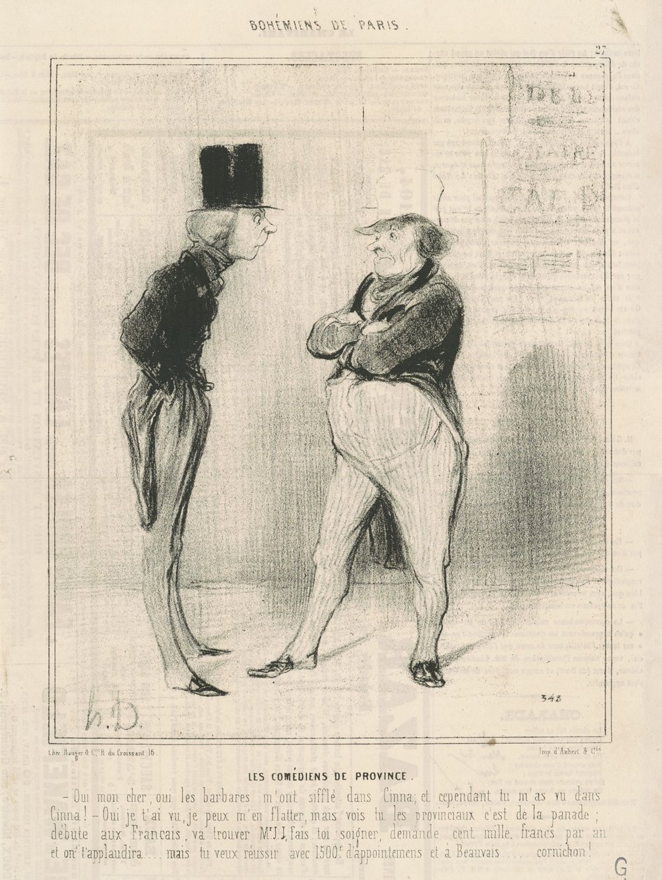 Provinsiell komiker av Honoré Daumier