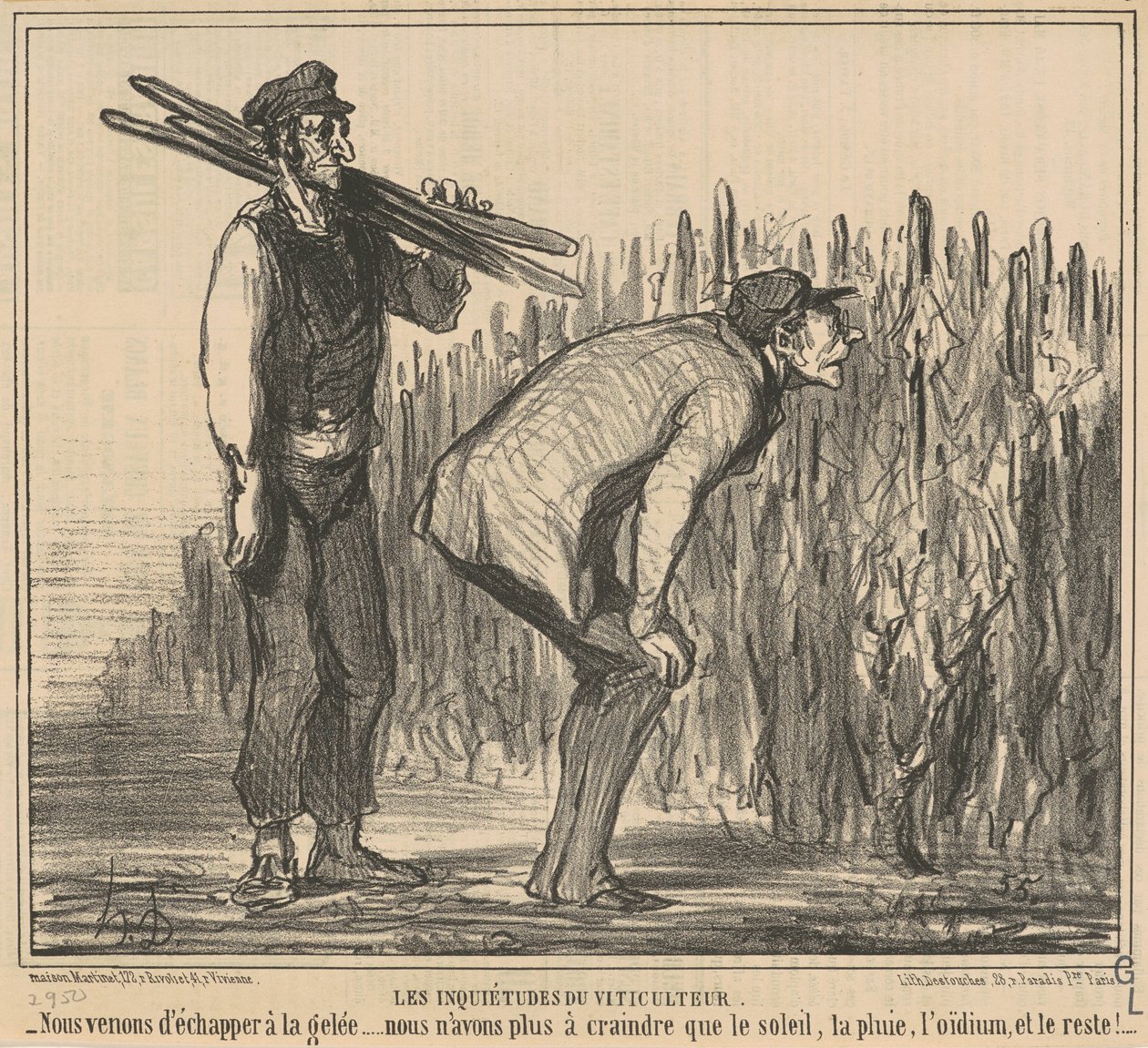 Vinodlarens oro av Honoré Daumier