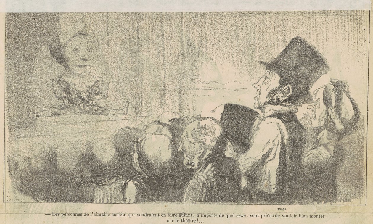 Människorna i det snälla samhället som... av Honoré Daumier