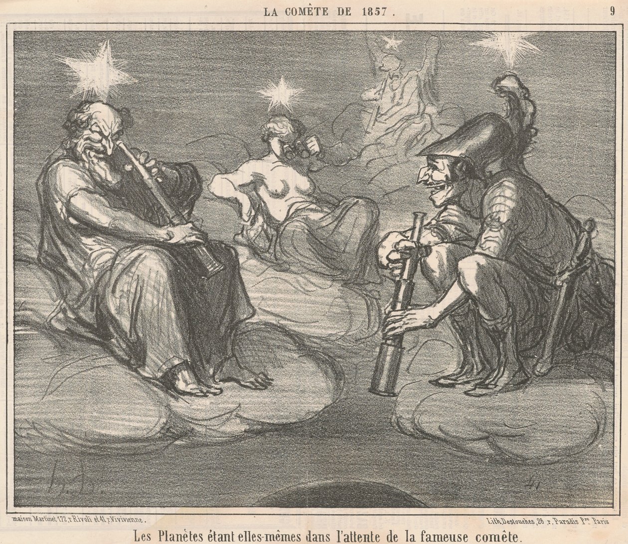 Planeterna är sig själva av Honoré Daumier