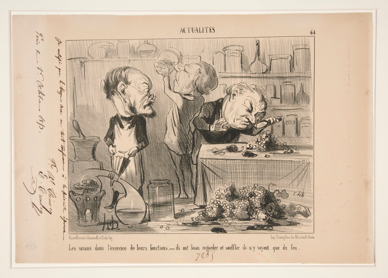 De lärda i av Honoré Daumier