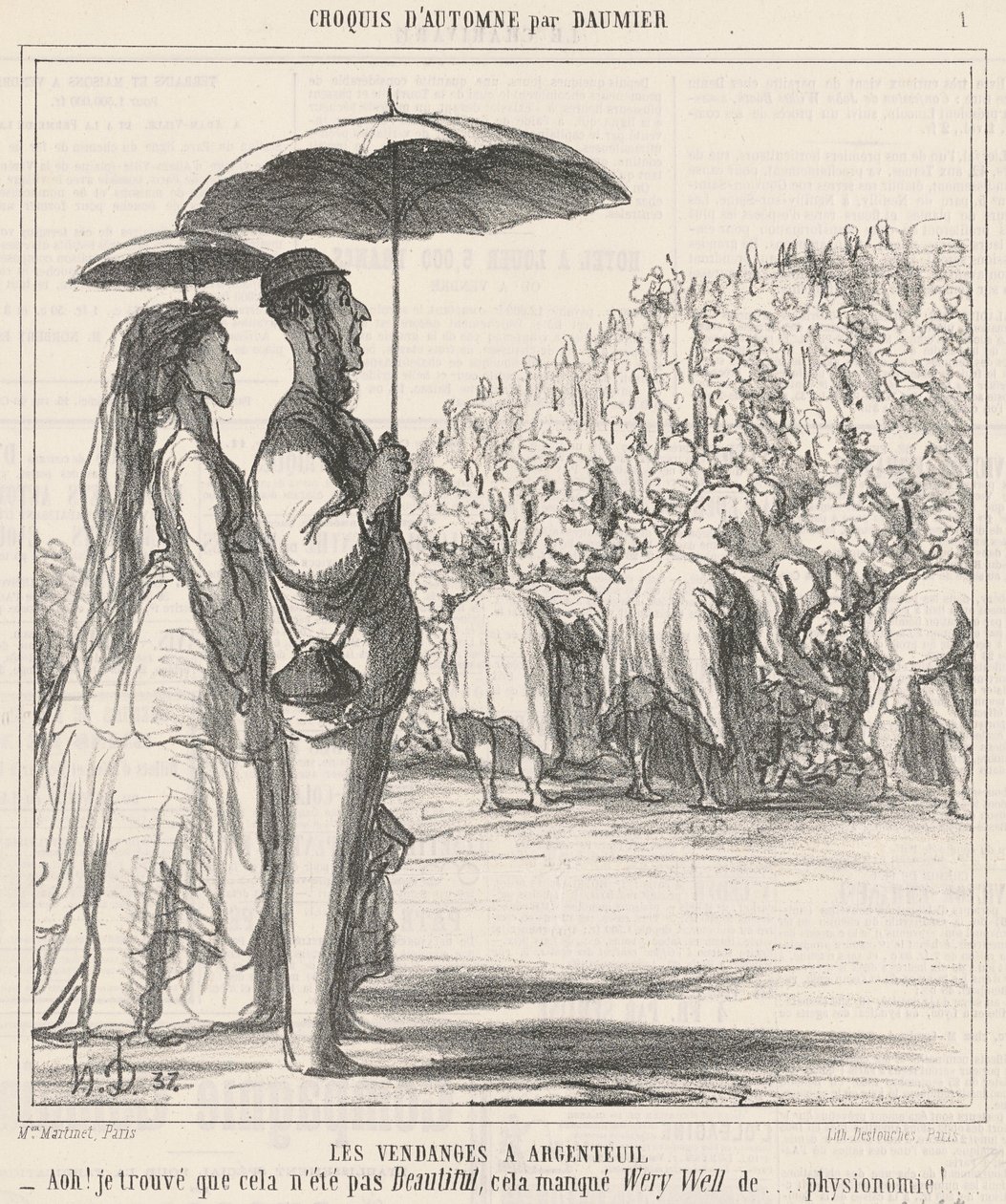 Skörden i Argenteuil av Honoré Daumier