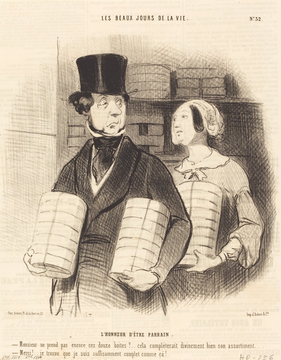 Äran att vara sponsor av Honoré Daumier