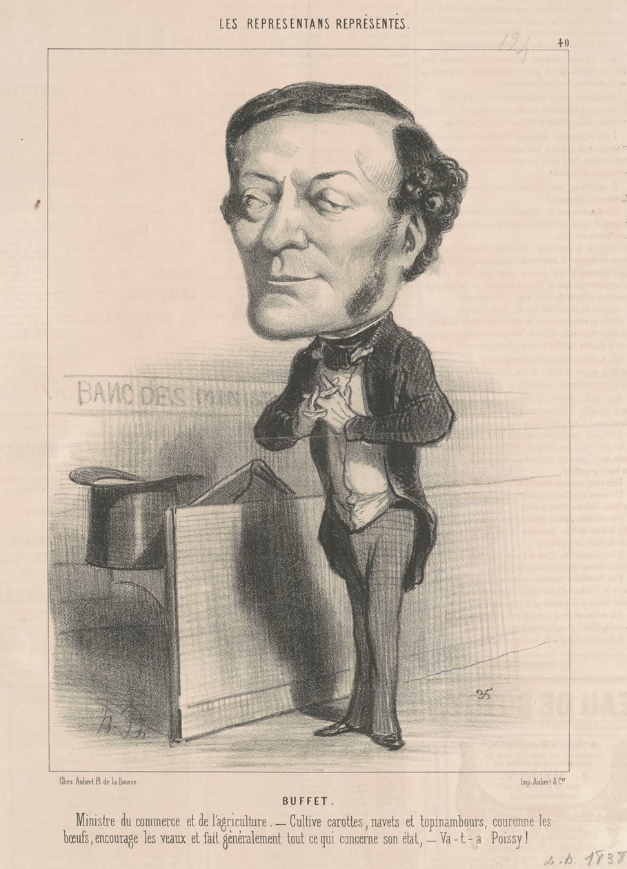 Louis-Joseph Buffet av Honoré Daumier