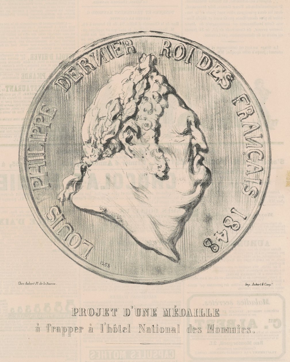 Louis-Philippe, den siste kungen av fransmännen av Honoré Daumier