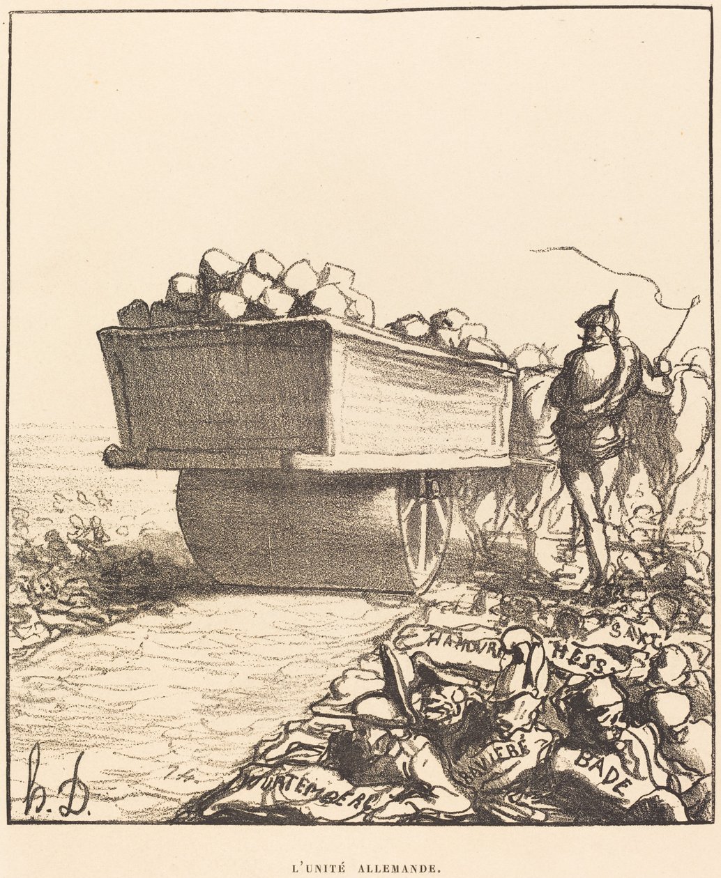 tysk enhet av Honoré Daumier