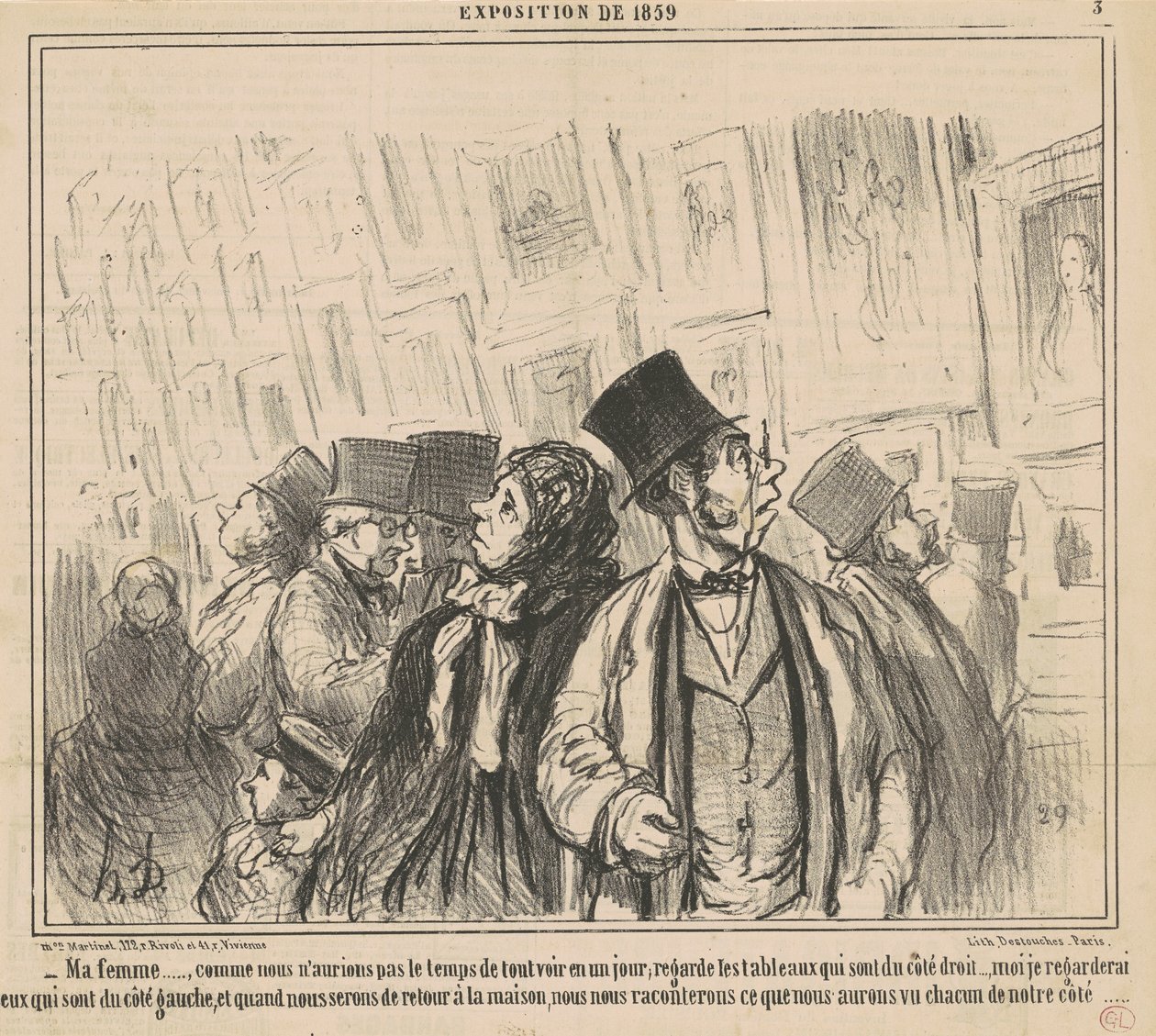Min fru ..., eftersom vi inte skulle ha ... av Honoré Daumier