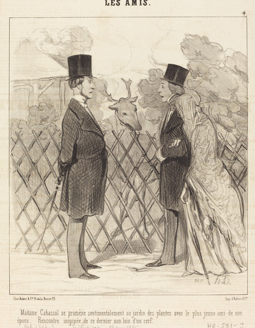 Madame Cabassol går... av Honoré Daumier