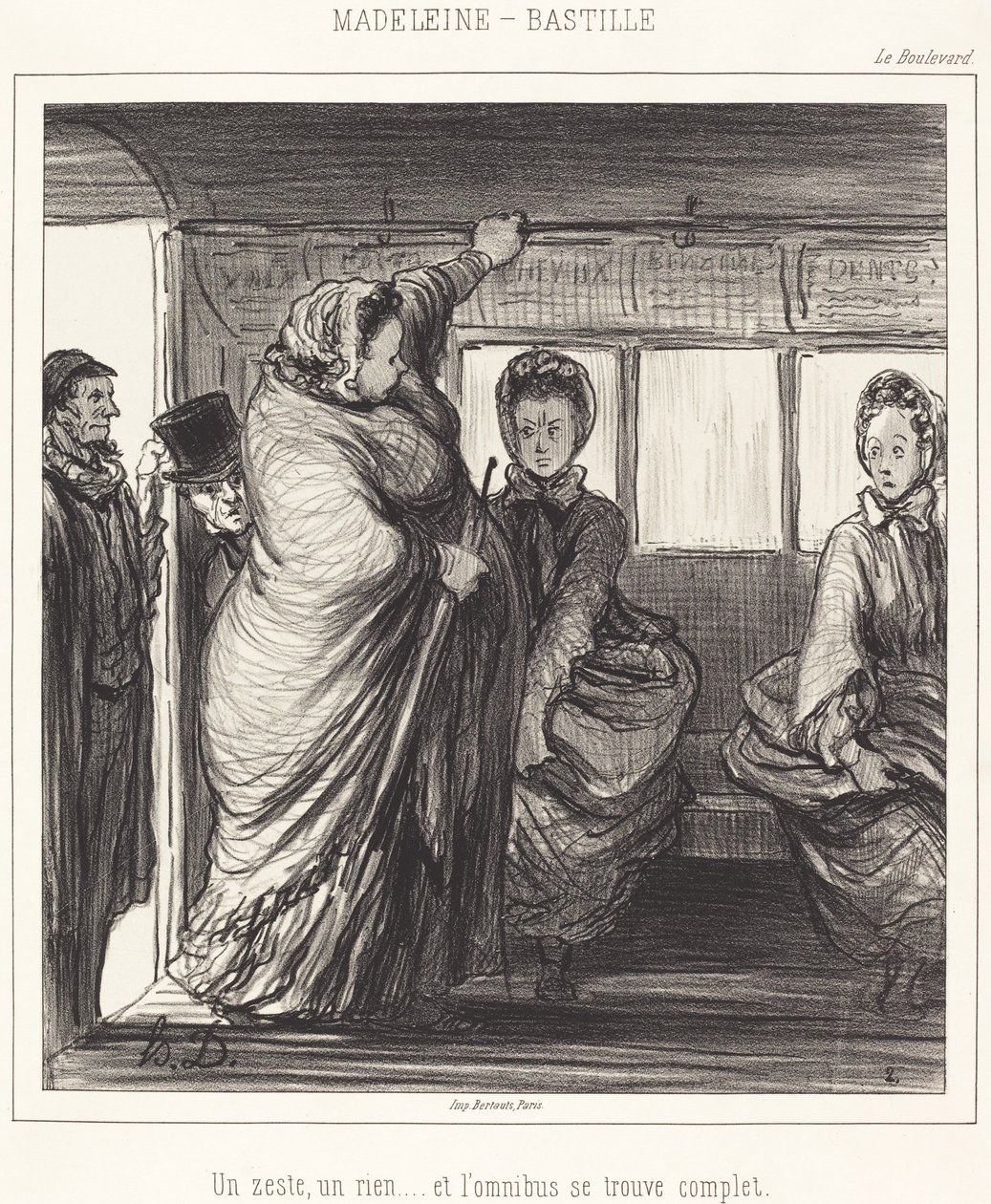 Madeleine-Bastille av Honoré Daumier