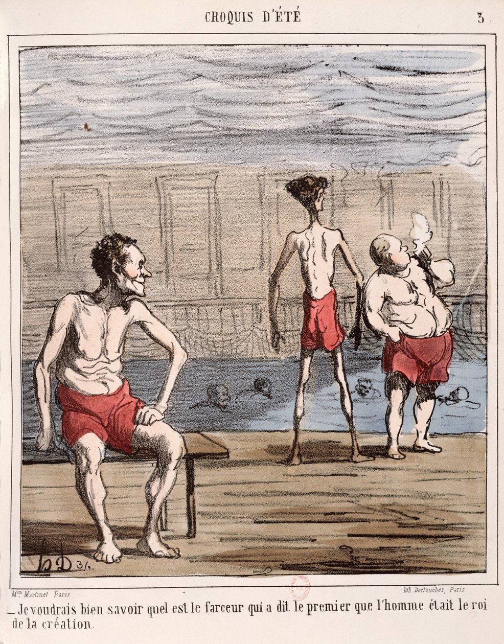 "Människan, skapelsens kung" av Honoré Daumier