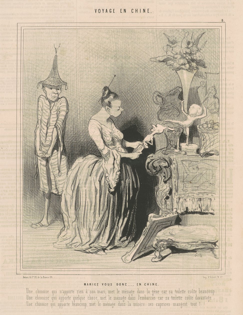 Så gift dig...i Kina av Honoré Daumier